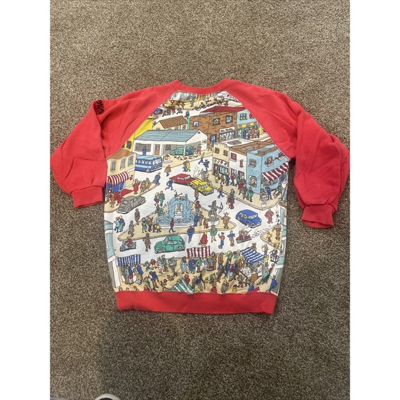 Where's Waldo Crewneck Sweatshirt Excellent Condition Imported Sz L Unisex - Picture 6 of 11